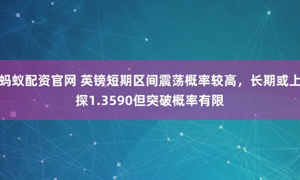 蚂蚁配资官网 英镑短期区间震荡概率较高，长期或上探1.3590但突破概率有限