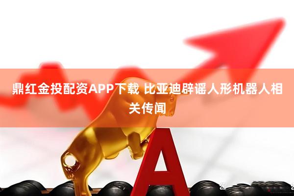 鼎红金投配资APP下载 比亚迪辟谣人形机器人相关传闻